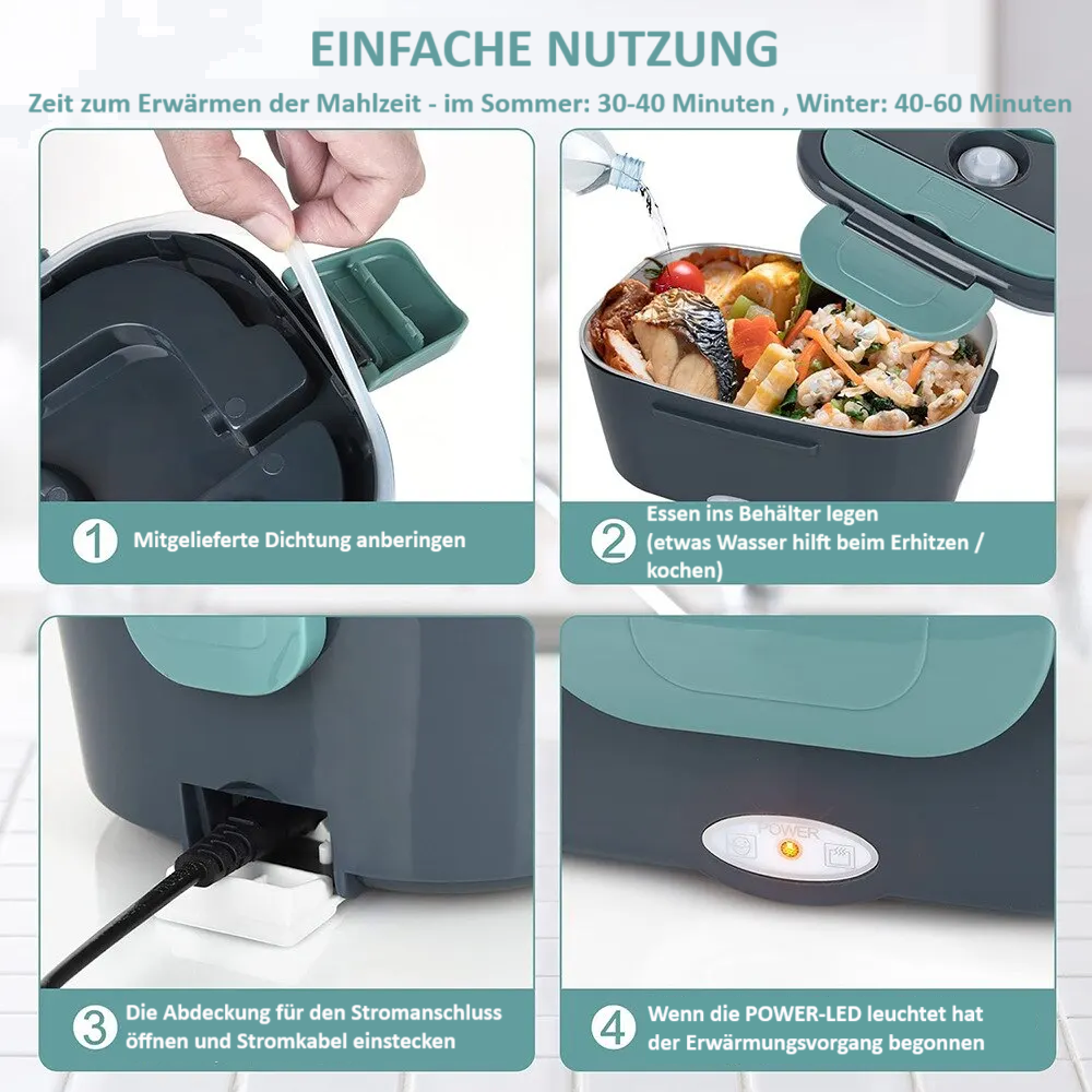 2-in-1 Elektrische Heiz-Lunchbox