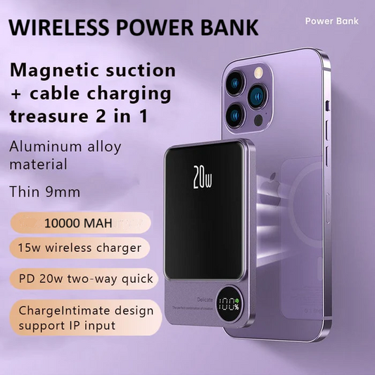 Slim Magnetic Wireless Power Bank