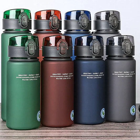 Kaxinuo BPA-freie, auslaufsichere Sport-Wasserflasche für Touren und Wanderungen, tragbar, 400 ml/560 ml