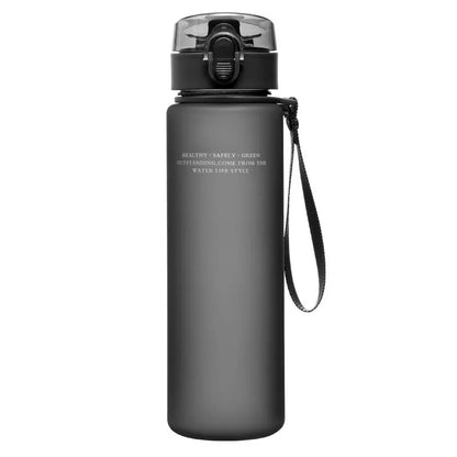 Kaxinuo BPA-freie, auslaufsichere Sport-Wasserflasche für Touren und Wanderungen, tragbar, 400 ml/560 ml