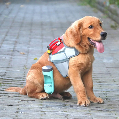 Portable Hunde Trinkflasche – Faltbare, BPA-freie Wasserflasche für unterwegs mit Ein-Klick-System